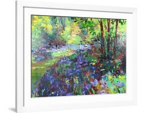 Path Through the Bluebells-Sylvia Paul-Framed Giclee Print