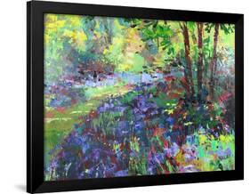 Path Through the Bluebells-Sylvia Paul-Framed Giclee Print