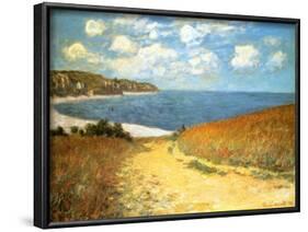 Path Through the Corn at Pourville, 1882-Claude Monet-Framed Art Print