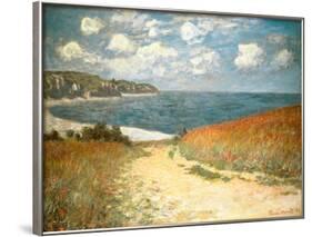 Path Through the Corn at Pourville, c.1882-Claude Monet-Framed Art Print