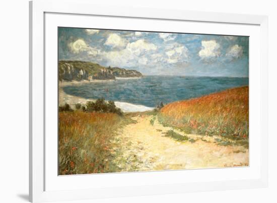 Path Through the Corn at Pourville Claude Monet-Claude Monet-Framed Art Print