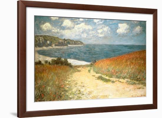 Path Through the Corn at Pourville Claude Monet-Claude Monet-Framed Art Print