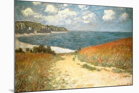 Path Through the Corn at Pourville Claude Monet-Claude Monet-Mounted Art Print