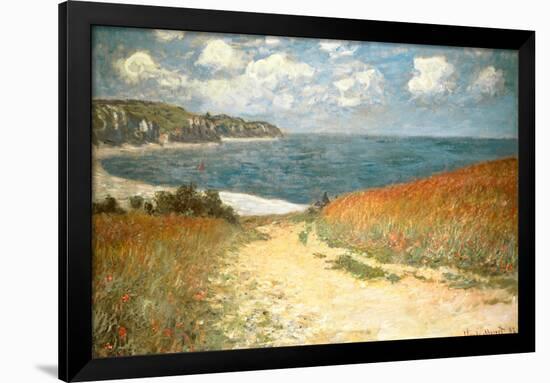 Path Through the Corn at Pourville Claude Monet-Claude Monet-Framed Art Print