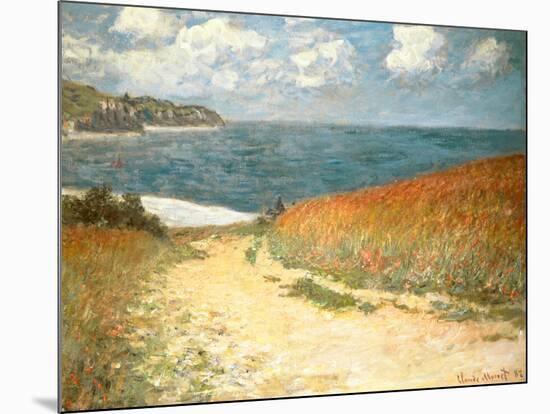 Path Through the Corn at Pourville-null-Mounted Poster