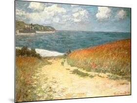 Path Through the Corn at Pourville-null-Mounted Poster