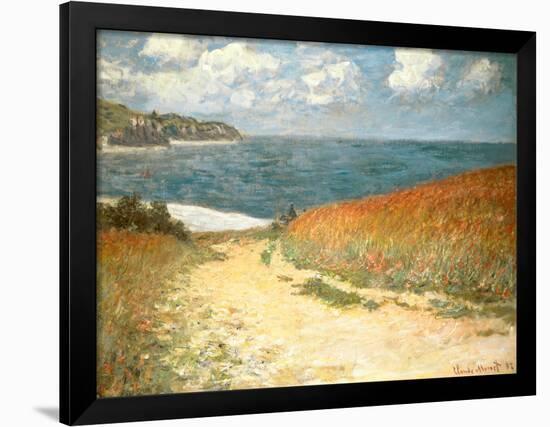Path Through the Corn at Pourville-null-Framed Poster
