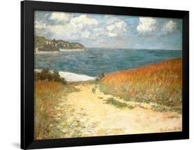 Path Through the Corn at Pourville-null-Framed Poster