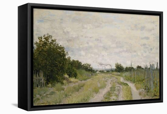 Path through the Vineyards, Argenteuil-Claude Monet-Framed Stretched Canvas