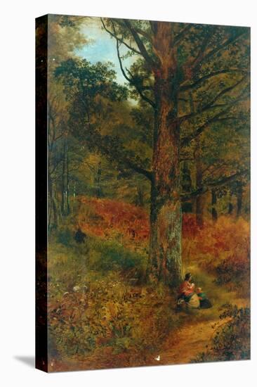 Path Through The Wood, 1857-Thomas Creswick-Stretched Canvas