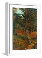Path Through The Wood, 1857-Thomas Creswick-Framed Giclee Print