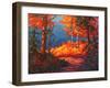 Path to Kaaterskill Falls in Autumn-Patty Baker-Framed Art Print