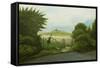 Path To Pirton Hills-Chris Ross Williamson-Framed Stretched Canvas