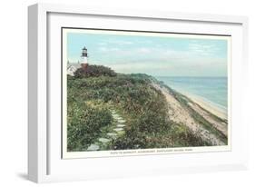 Path to Sankaty, Siasconset, Nantucket, Massachusetts-null-Framed Art Print