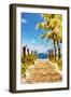 Path to the Beach II - In the Style of Oil Painting-Philippe Hugonnard-Framed Giclee Print