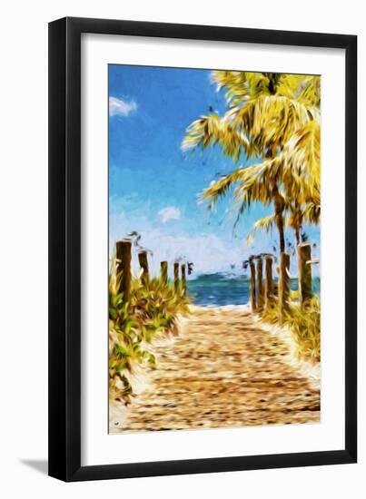 Path to the Beach II - In the Style of Oil Painting-Philippe Hugonnard-Framed Giclee Print