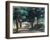 Path under the Trees, 1885 by Renoir-Pierre Auguste Renoir-Framed Giclee Print