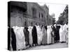 Pathan Women Observe Strict Muslim Purdah as They Come out to Vote at a High School-null-Stretched Canvas