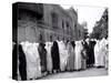 Pathan Women Observe Strict Muslim Purdah as They Come out to Vote at a High School-null-Stretched Canvas