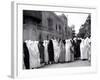 Pathan Women Observe Strict Muslim Purdah as They Come out to Vote at a High School-null-Framed Photographic Print