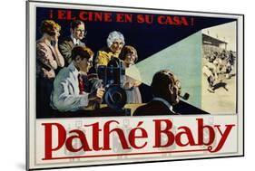 Pathe Baby Poster-null-Mounted Giclee Print