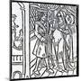 Pathelin and Guillemette, from 'The Farce of Master Pierre Pathelin', C.1465 (Woodcut)-French-Mounted Giclee Print