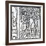 Pathelin and Guillemette, from 'The Farce of Master Pierre Pathelin', C.1465 (Woodcut)-French-Framed Giclee Print