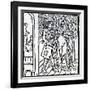 Pathelin and Guillemette, from 'The Farce of Master Pierre Pathelin', C.1465 (Woodcut)-French-Framed Giclee Print