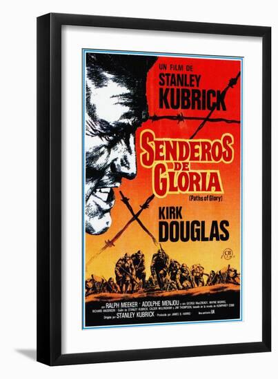 Paths of Glory, (AKA Senderos De Gloria), Kirk Douglas, 1957-null-Framed Art Print