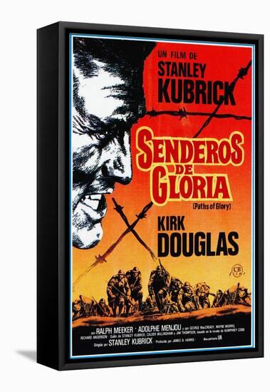 Paths of Glory, (AKA Senderos De Gloria), Kirk Douglas, 1957-null-Framed Stretched Canvas