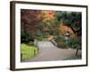 Pathway and Stone Bridge at the Japanese Garden, Seattle, Washington, USA-Jamie & Judy Wild-Framed Photographic Print