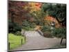 Pathway and Stone Bridge at the Japanese Garden, Seattle, Washington, USA-Jamie & Judy Wild-Mounted Photographic Print