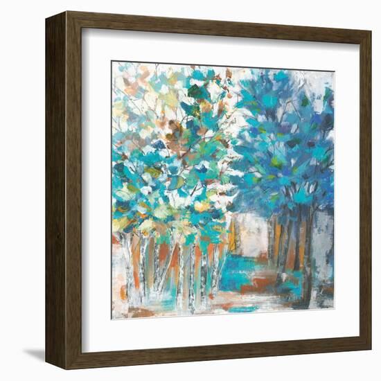 Pathway of Blue-Eva Watts-Framed Art Print