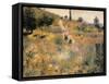 Pathway Through Tall Grass-Pierre-Auguste Renoir-Framed Stretched Canvas