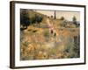 Pathway Through Tall Grass-Pierre-Auguste Renoir-Framed Giclee Print