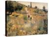 Pathway Through Tall Grass-Pierre-Auguste Renoir-Stretched Canvas