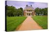 Pathway to Shirley Plantation Great House on the James River, Virginia's First Plantation founde...-null-Stretched Canvas