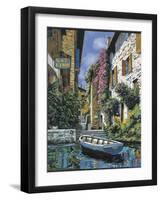 Pathway to the Shops-Guido Borelli-Framed Art Print