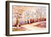 Pathway with Trees-Neela Pushparaj-Framed Giclee Print