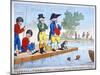 Patience at Paddington, or Angling in the Junction Canal, C1800-Roberts-Mounted Giclee Print