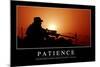 Patience: Citation Et Affiche D'Inspiration Et Motivation-null-Mounted Photographic Print