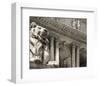 Patience Guarding the Library-null-Framed Art Print