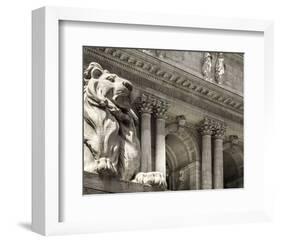 Patience Guarding the Library-null-Framed Art Print