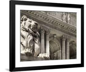 Patience Guarding the Library-null-Framed Art Print