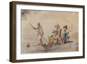 Patience in a Punt, 1780S-Henry William Bunbury-Framed Giclee Print