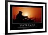 Patience: Inspirational Quote and Motivational Poster-null-Framed Photographic Print