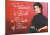 Patience is Such a Waste of Time Funny Poster Print-null-Mounted Poster