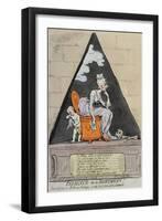 Patience on a Monument, Published by Hannah Humphrey in 1791-James Gillray-Framed Giclee Print