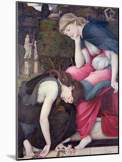 Patience on a Monument Smiling at Grief, Exh. 1884-John Roddam Spencer Stanhope-Mounted Giclee Print