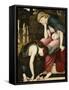 Patience on a Monument Smiling at Grief-John Roddam Spencer Stanhope-Framed Stretched Canvas